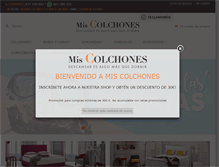 Tablet Screenshot of miscolchones.com